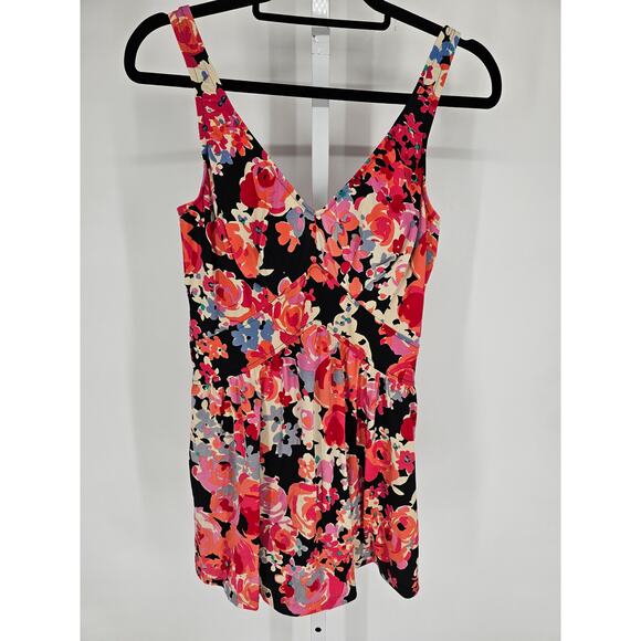 Maxine of Hollywood Womens Sz 16 One Piece Swimsuit Swim Dress Floral Print - Picture 1 of 5